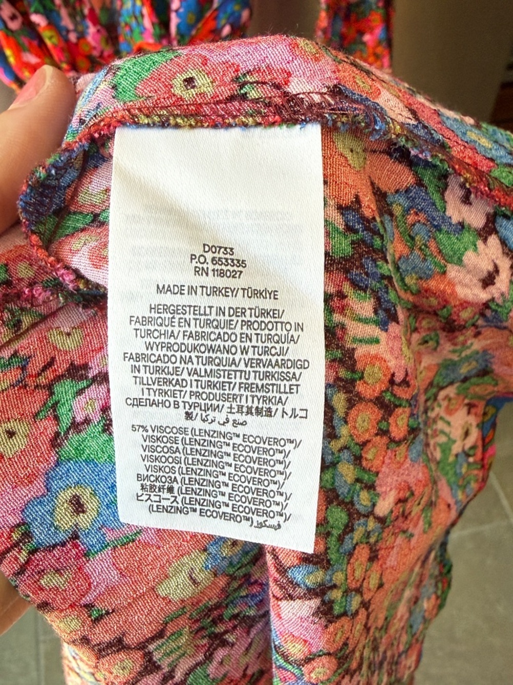 NWOT Boden Kate shirt dress in a vibrant bittersweet meadow pop floral print - Picture 4 of 5